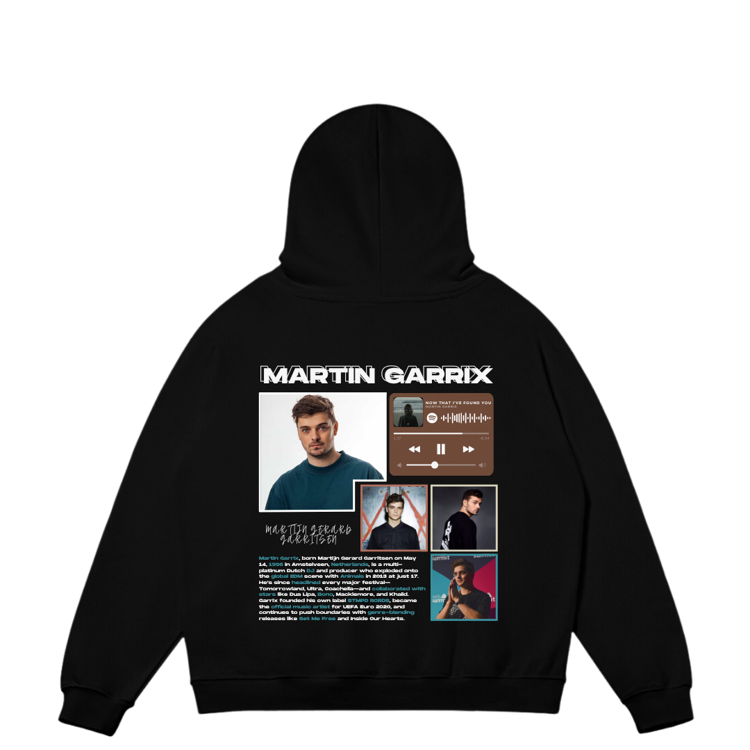 VISTELLA™ Kişiye Özel Oversize Martin Garrix Hoodie