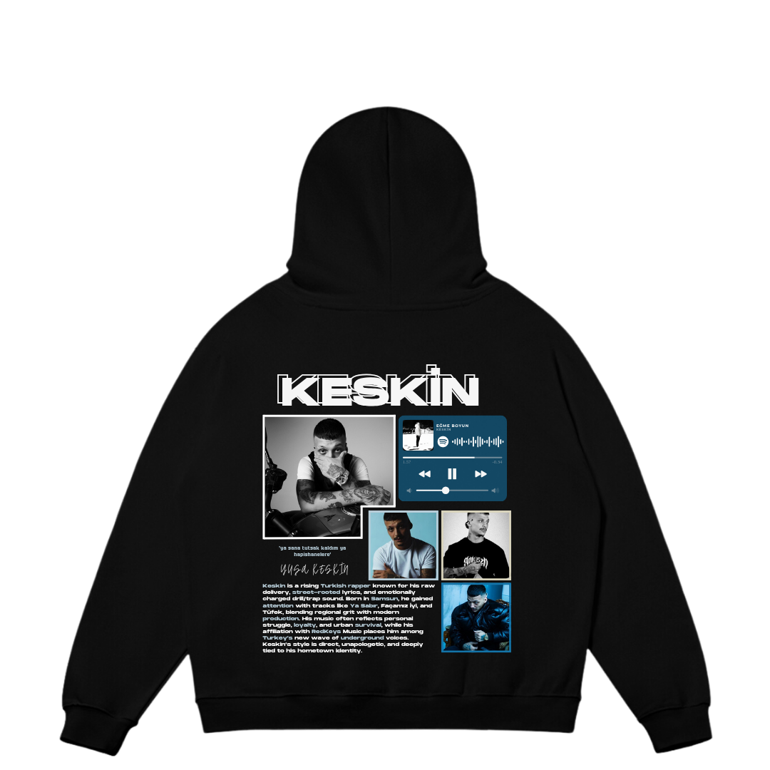 VISTELLA™ Kişiye Özel Oversize Keskin Hoodie