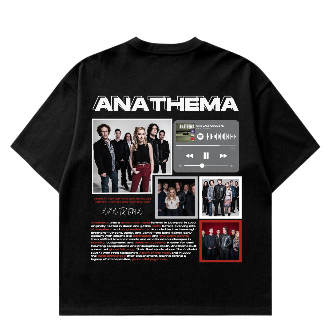 VISTELLA™ Kişiye Özel Oversize Anathema T-shirt