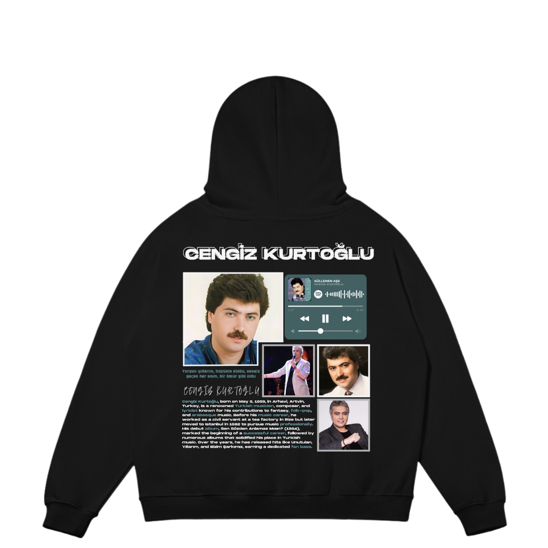 VISTELLA™ Kişiye Özel Oversize Cengiz Kurtoğlu Hoodie