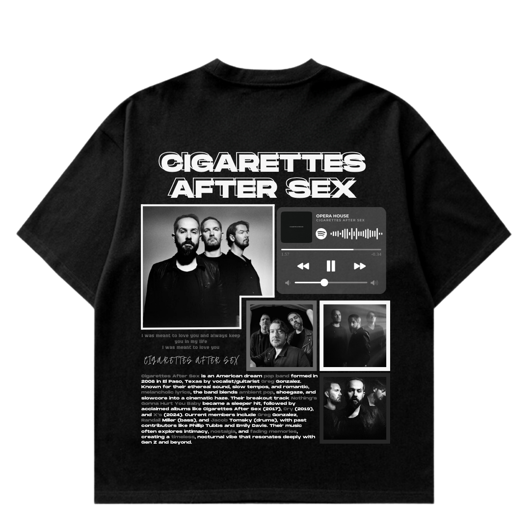 VISTELLA™ Kişiye Özel Oversize Cigarettes After Sex T-shirt