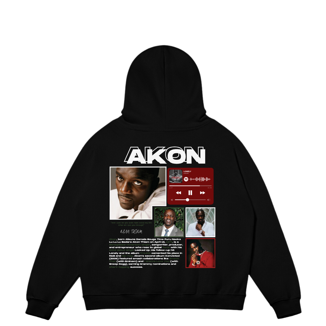 VISTELLA™ Kişiye Özel Oversize Akon Hoodie