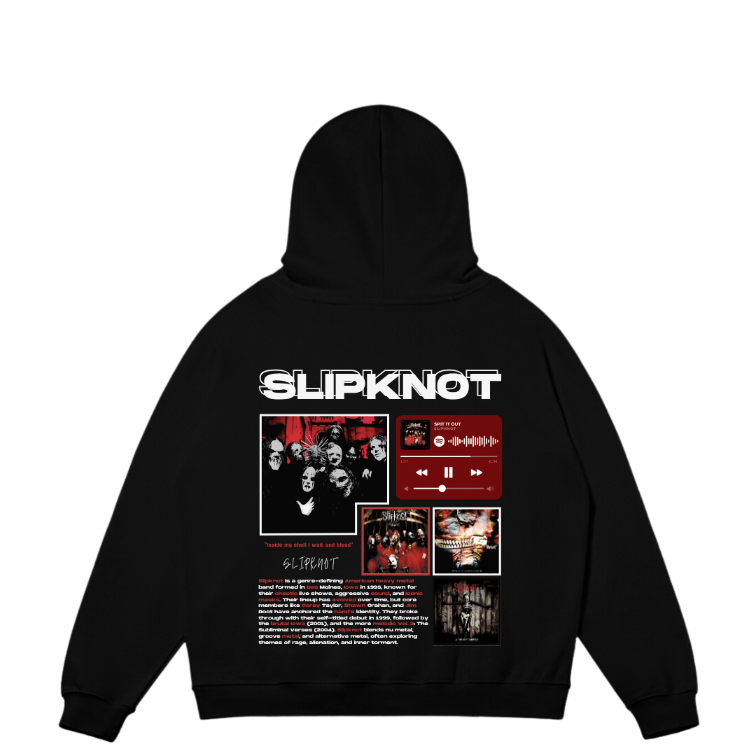 VISTELLA™ Kişiye Özel Oversize Slipknot Hoodie