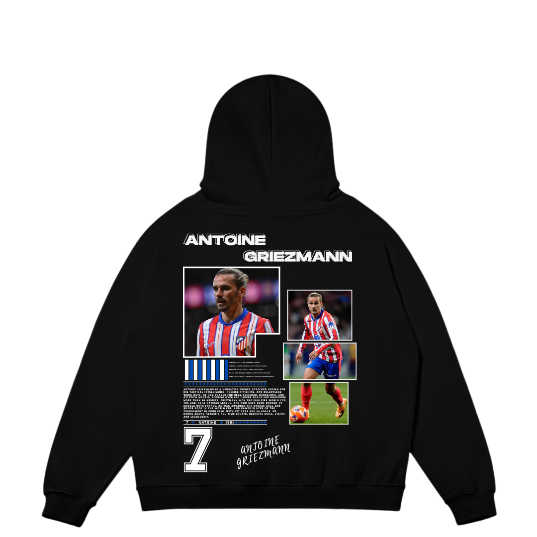 VISTELLA™ Kişiye Özel Oversize Antoine Griezmann Hoodie