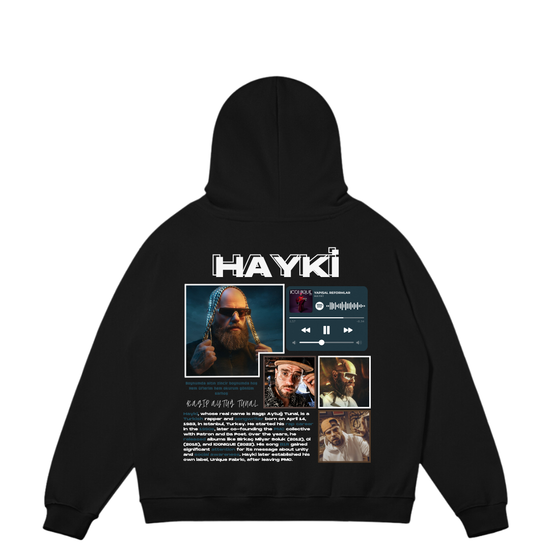 VISTELLA™ Kişiye Özel Oversize Hayki Hoodie