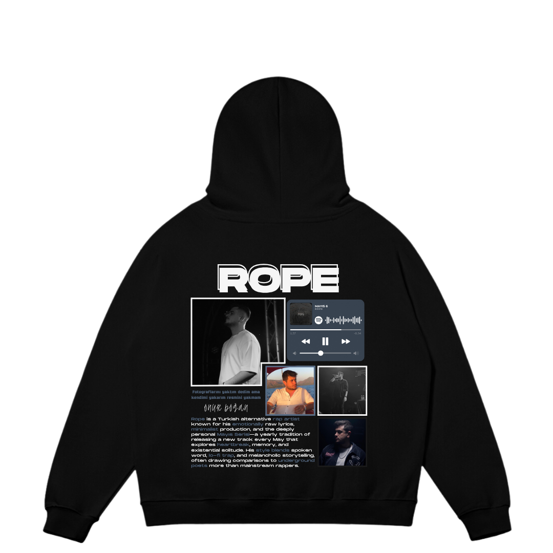 VISTELLA™ Kişiye Özel Oversize Rope Hoodie