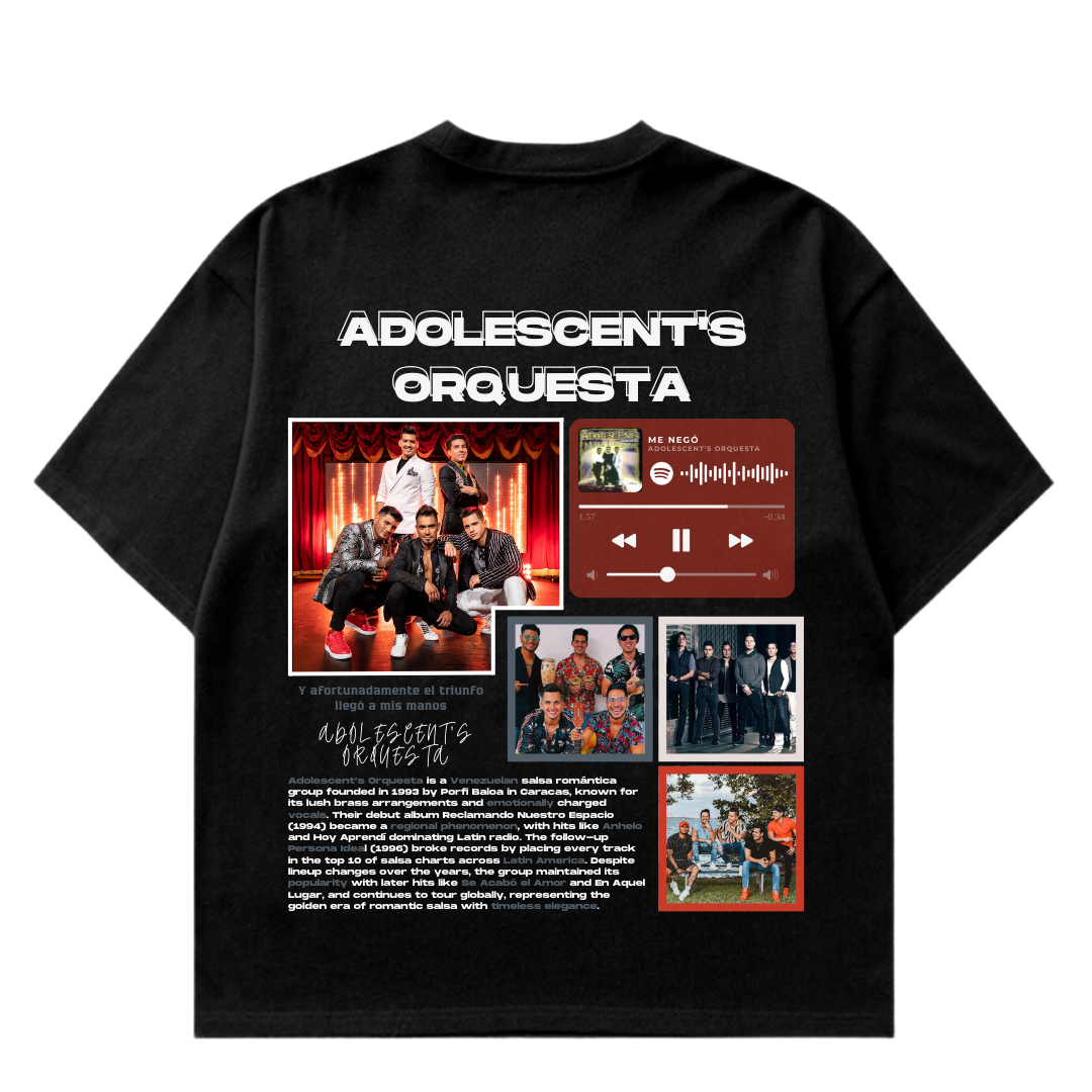 VISTELLA™ Kişiye Özel Oversize Adolescent's Orquesta T-shirt