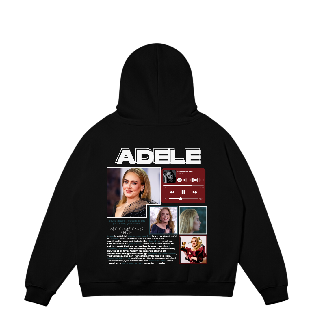 VISTELLA™ Kişiye Özel Oversize Adele Hoodie