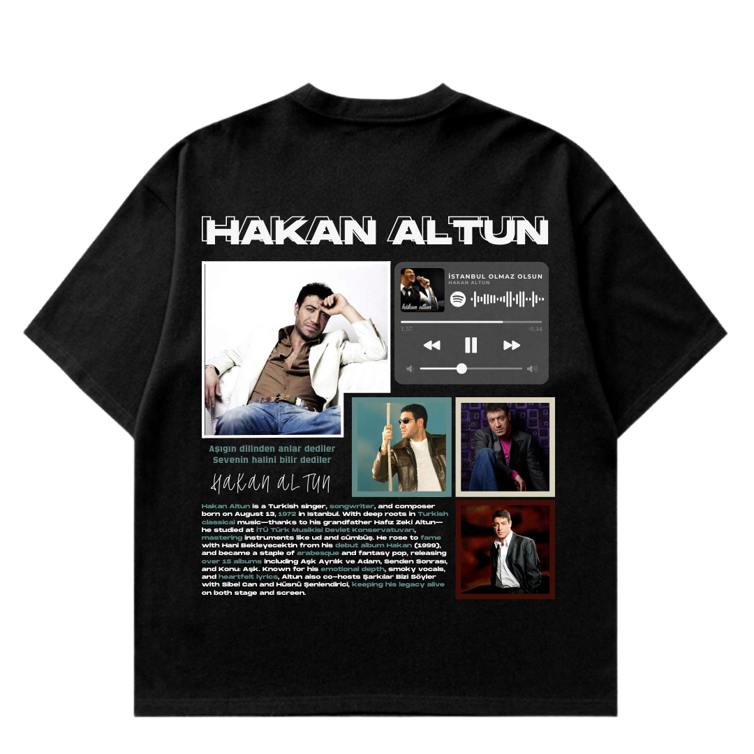 VISTELLA™ Kişiye Özel Oversize Hakan Altun T-shirt