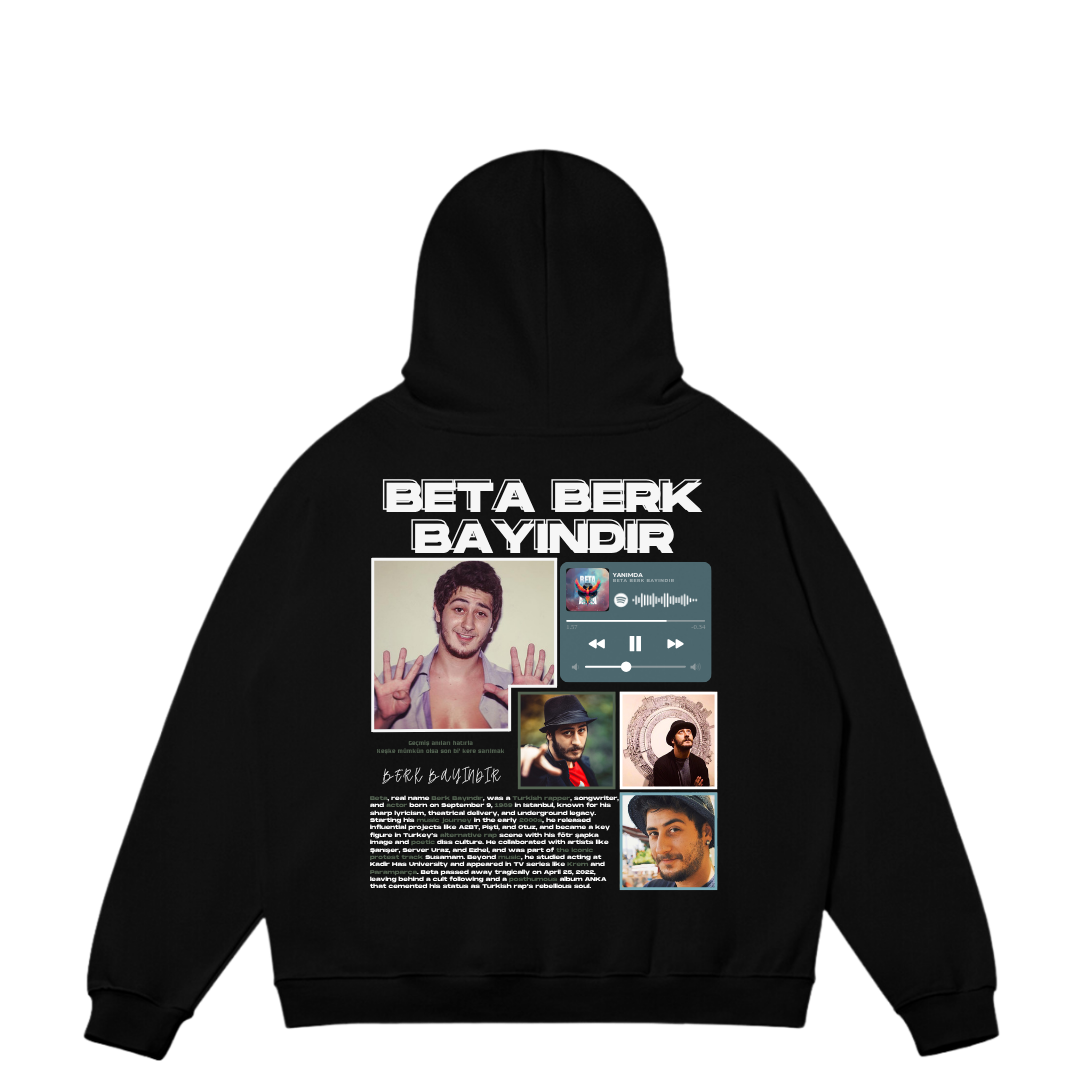 VISTELLA™ Kişiye Özel Oversize Beta Berk Bayındır Hoodie