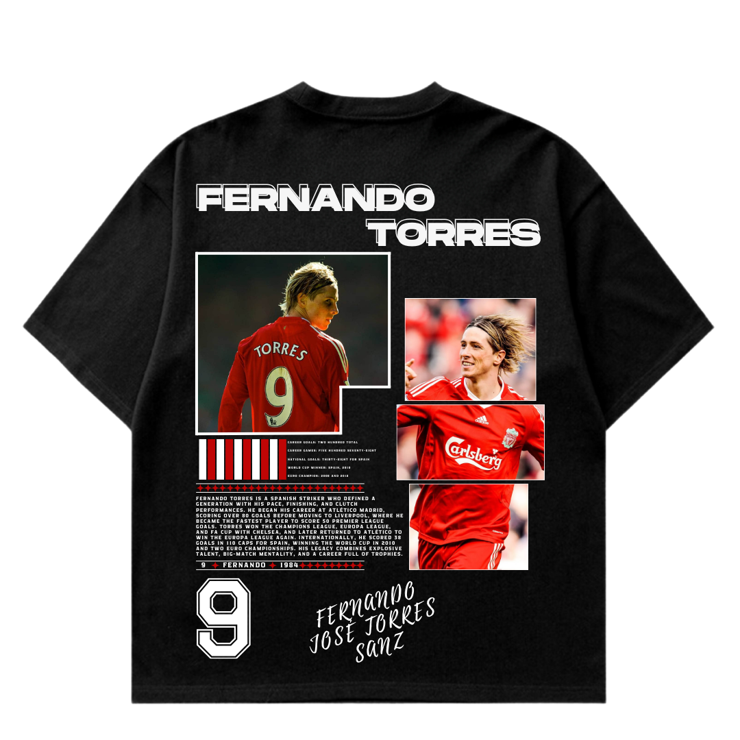 VISTELLA™ Kişiye Özel Oversize Fernando Torres T-shirt