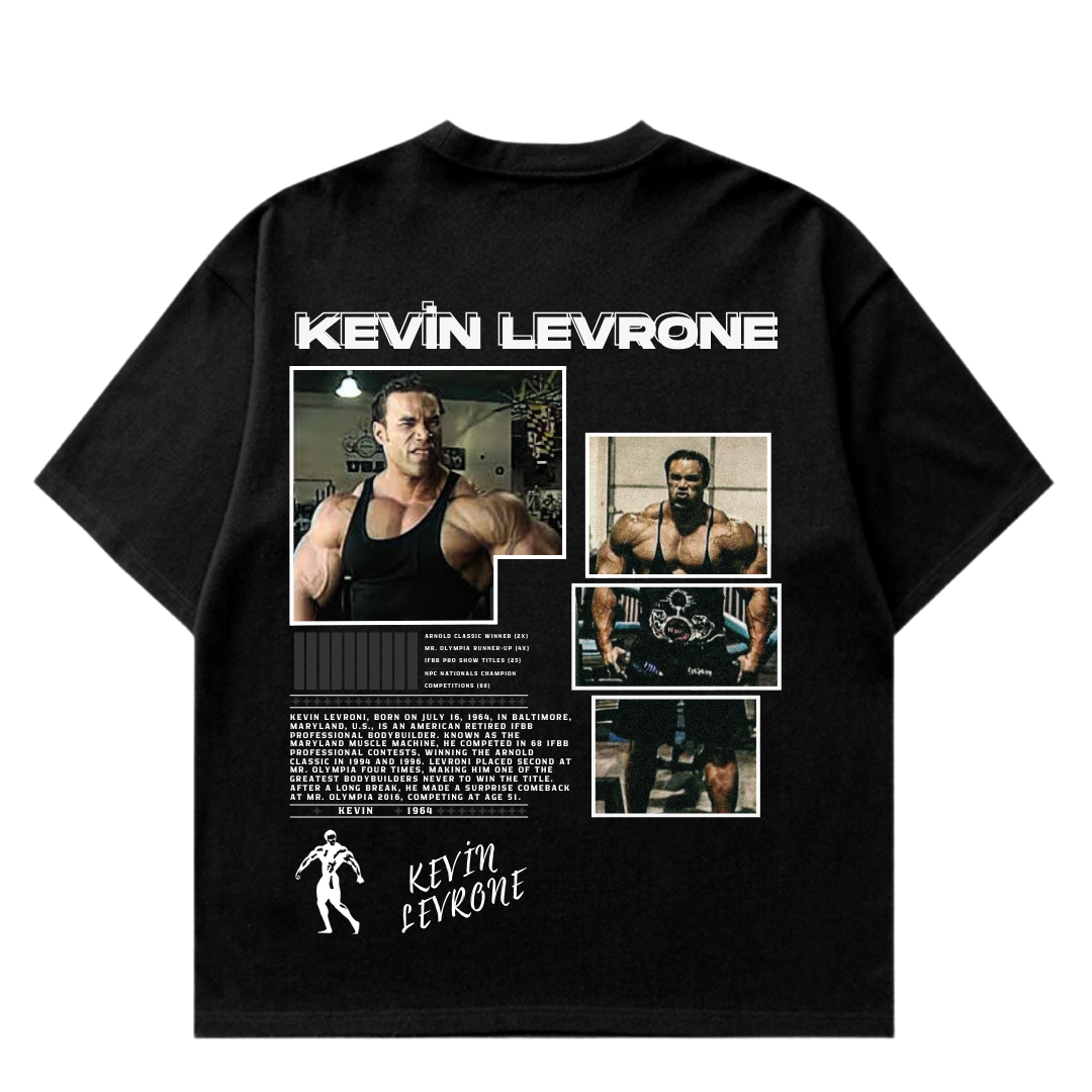VISTELLA™ Kişiye Özel Oversize Kevin Levrone T-shirt