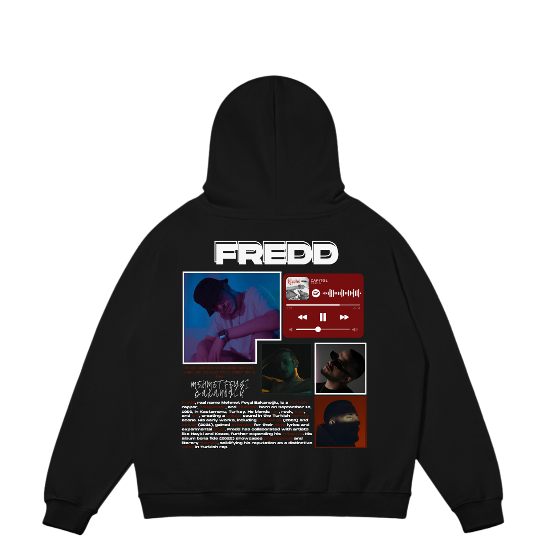 VISTELLA™ Kişiye Özel Oversize Fredd Hoodie