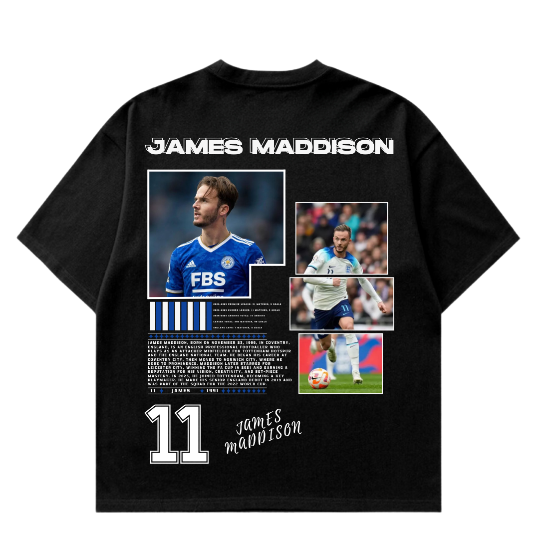 VISTELLA™ Kişiye Özel Oversize James Maddison T-shirt