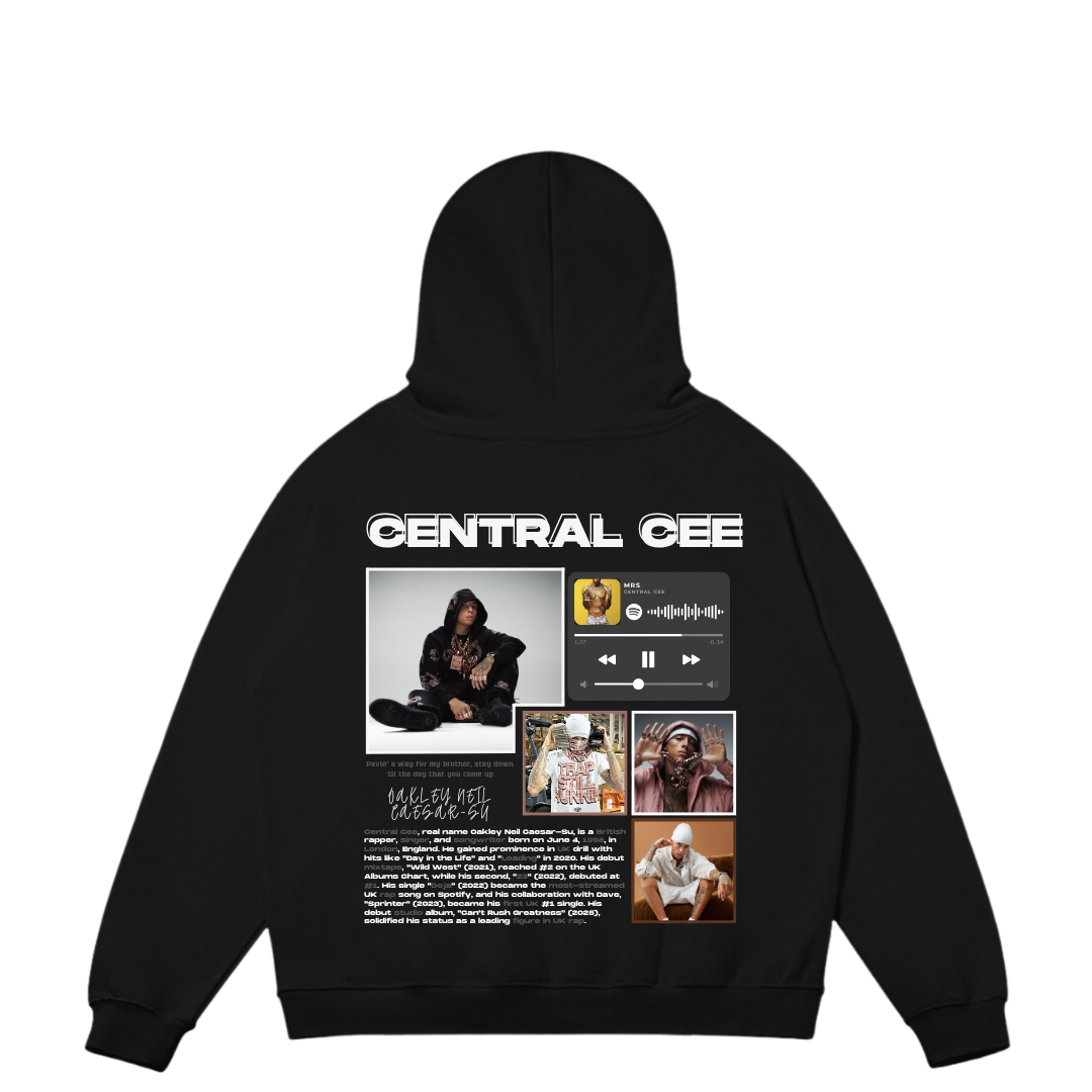 VISTELLA™ Kişiye Özel Oversize Central Cee Hoodie