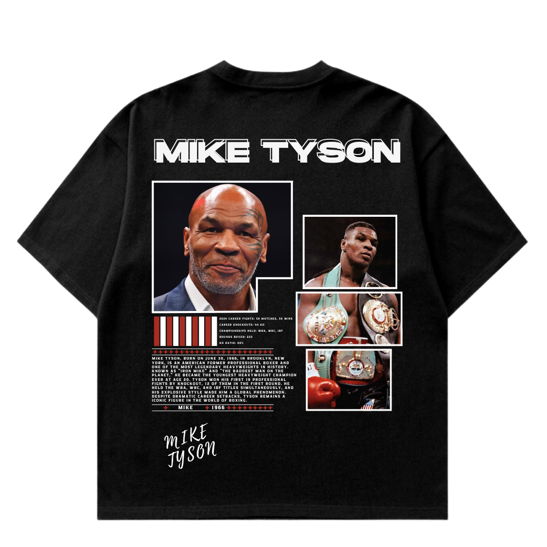 VISTELLA™ Kişiye Özel Oversize Mike Tyson T-shirt