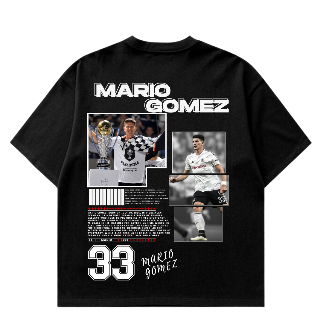 VISTELLA™ Kişiye Özel Oversize Mario Gomez T-shirt