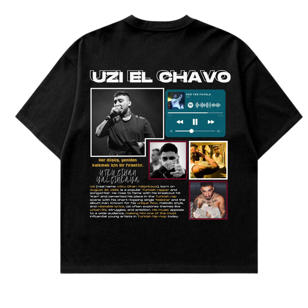 VISTELLA™ Kişiye Özel Oversize Uzi T-shirt