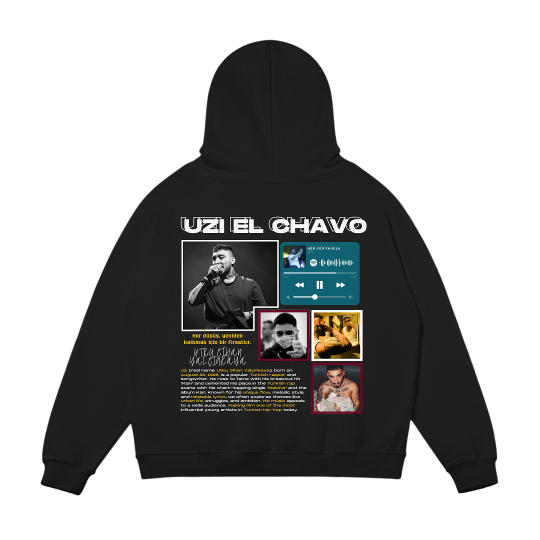 VISTELLA™ Kişiye Özel Oversize Uzi Hoodie