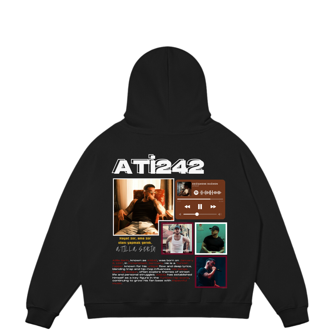 VISTELLA™ Kişiye Özel Oversize Ati242 Hoodie