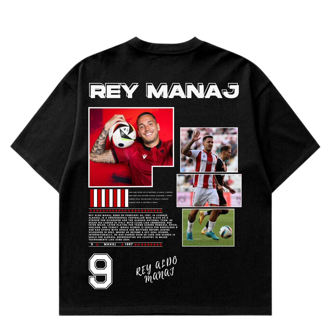 VISTELLA™ Kişiye Özel Oversize Rey Manaj T-shirt