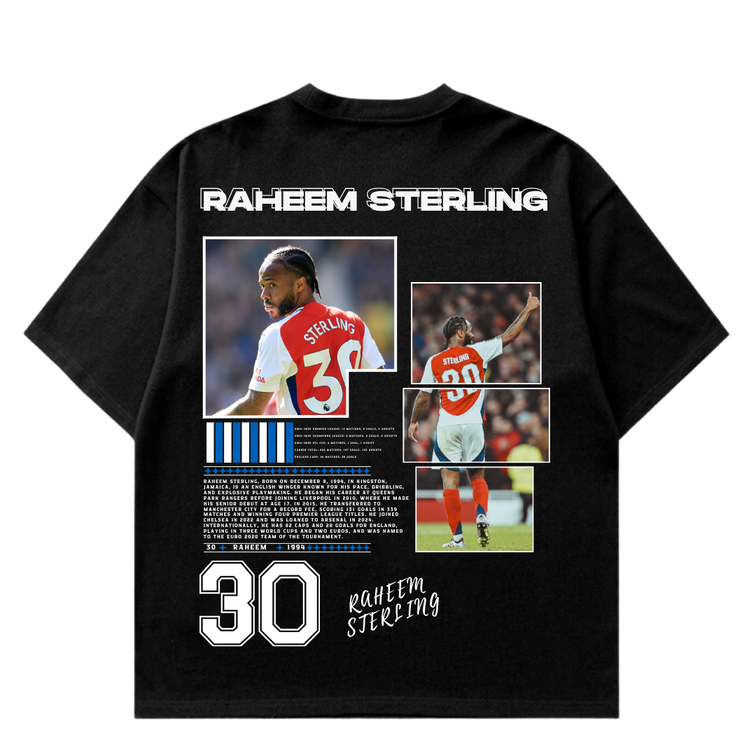 VISTELLA™ Kişiye Özel Oversize Raheem Sterling T-shirt
