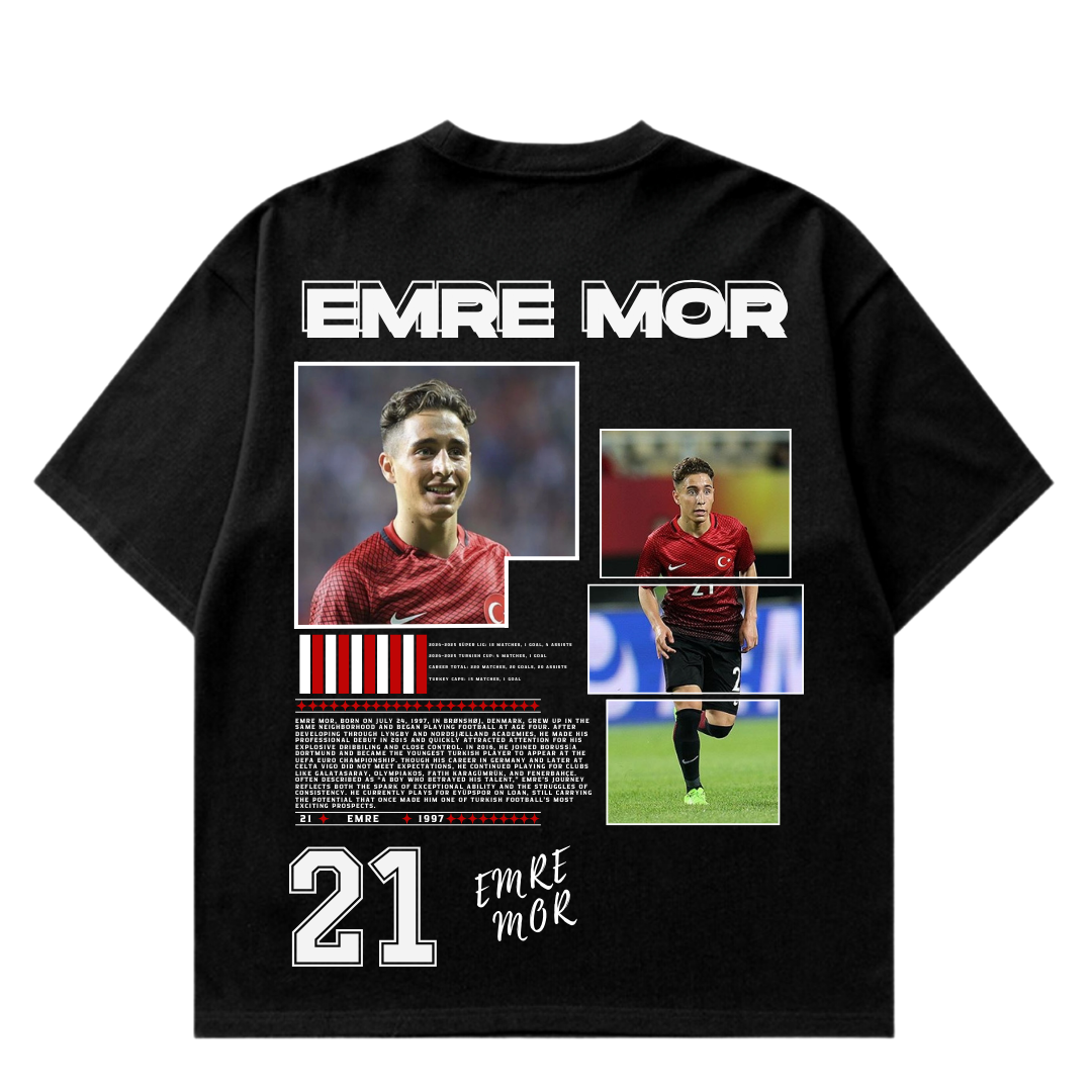 VISTELLA™ Kişiye Özel Oversize Emre Mor T-shirt
