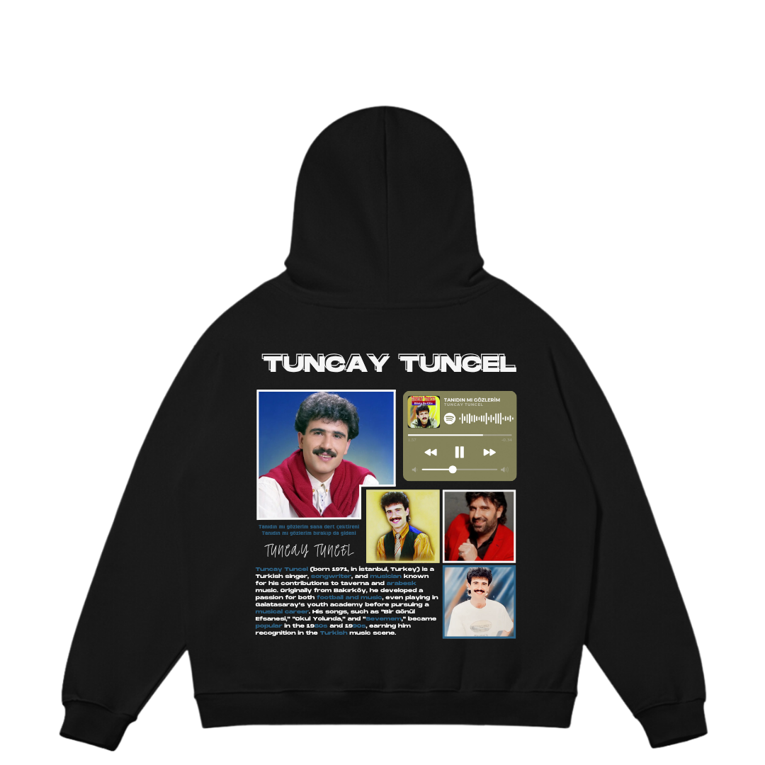 VISTELLA™ Kişiye Özel Oversize Tuncay Tuncel Hoodie