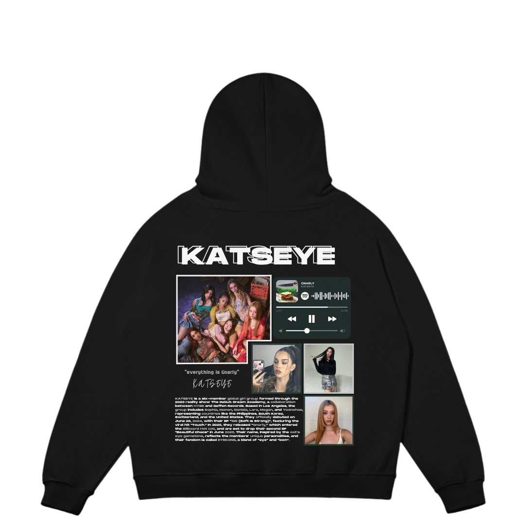 VISTELLA™ Kişiye Özel Oversize Katseye Hoodie