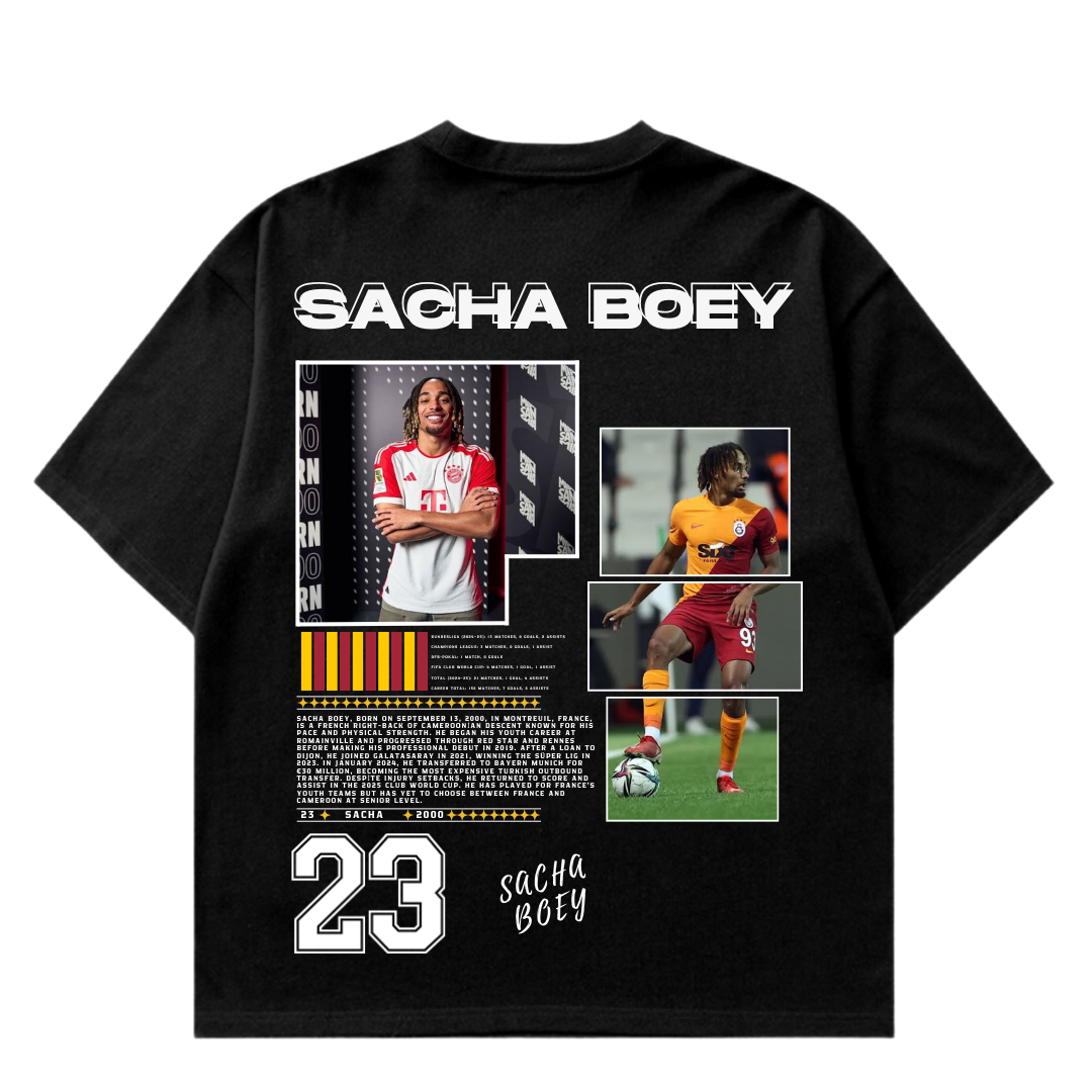 VISTELLA™ Kişiye Özel Oversize Sacha Boey T-shirt