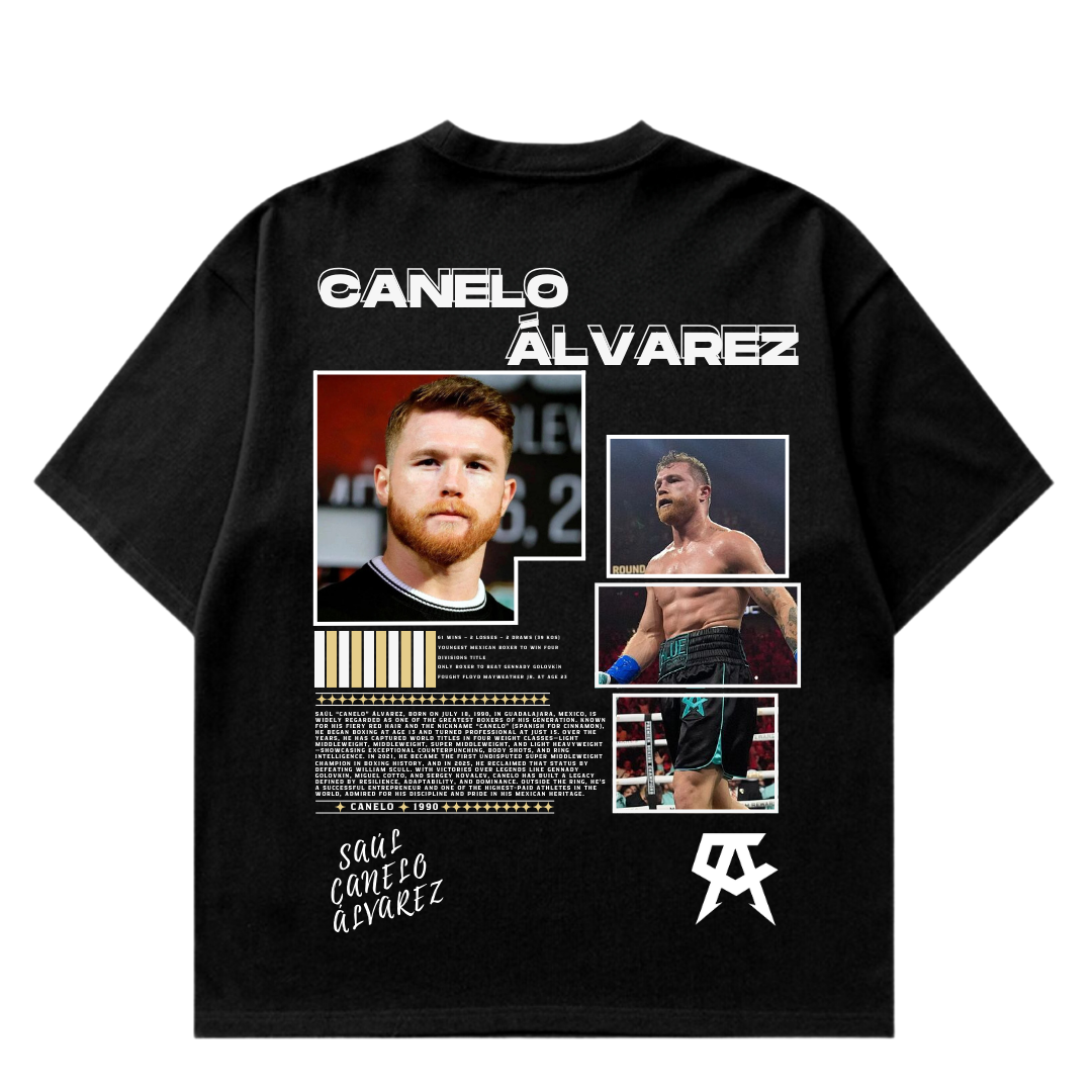 VISTELLA™ Kişiye Özel Oversize Canelo Álvarez T-shirt