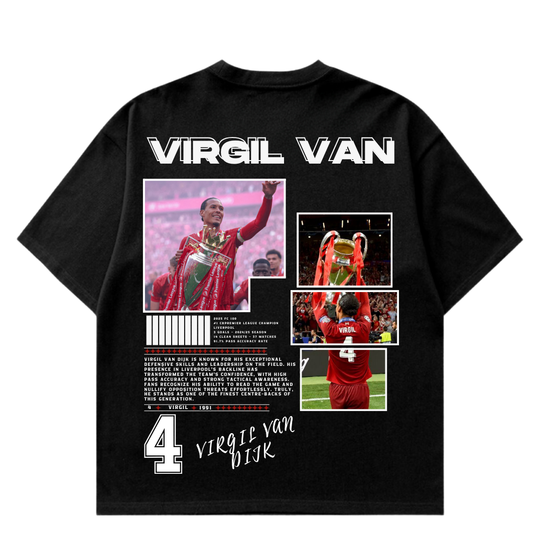 VISTELLA™ Kişiye Özel Oversize Virgil Van T-shirt