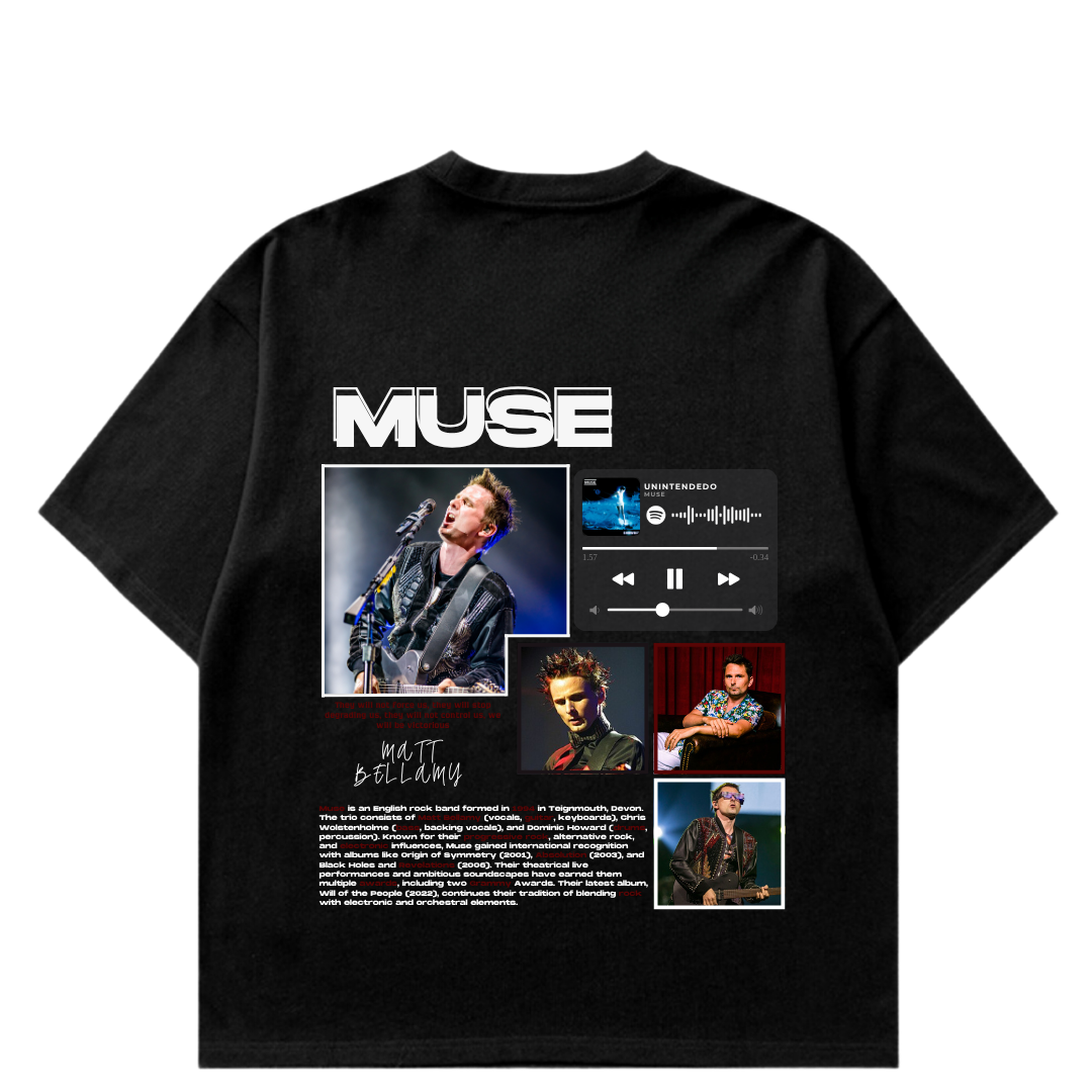 VISTELLA™ Kişiye Özel Oversize Muse T-shirt