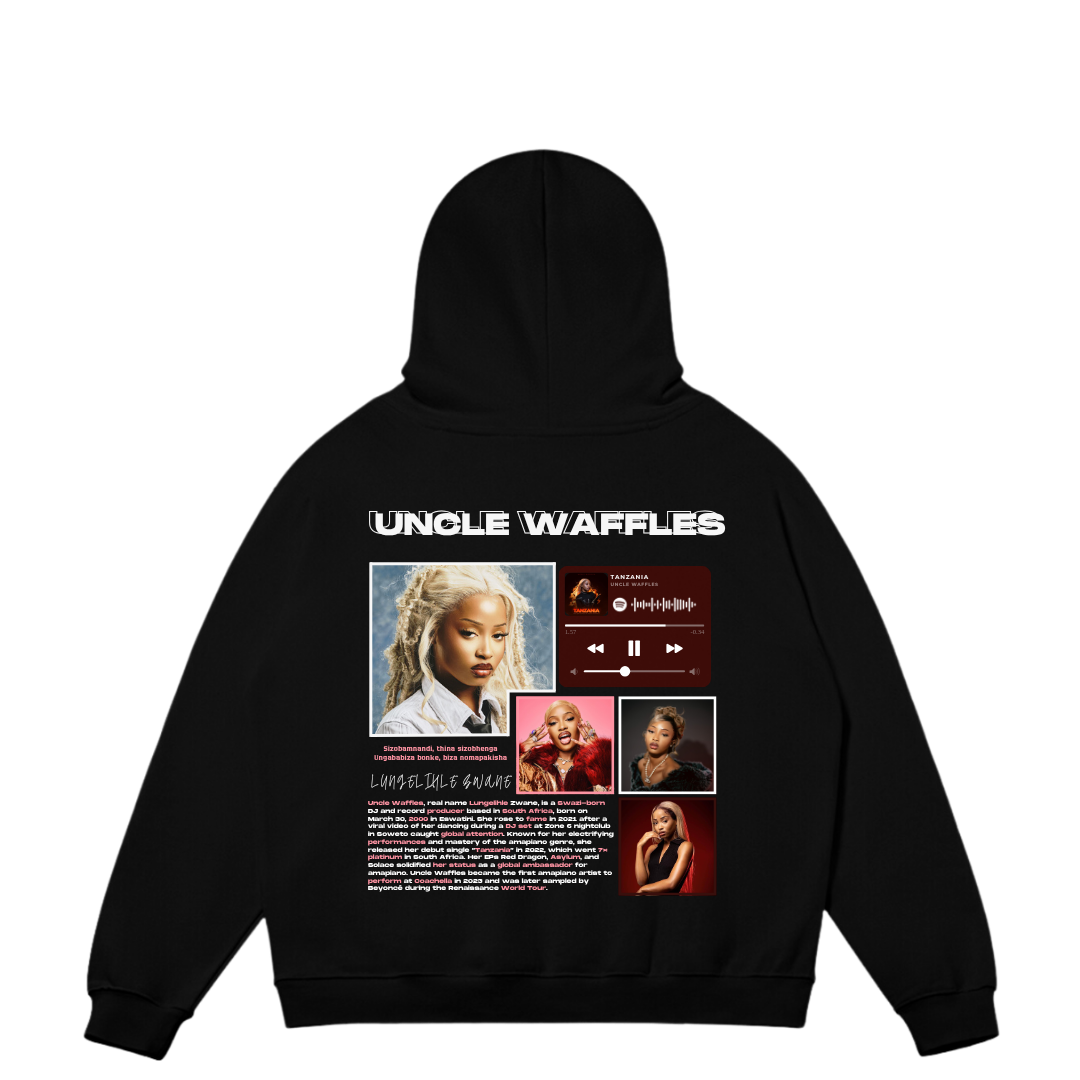 VISTELLA™ Kişiye Özel Oversize Uncle Waffles Hoodie