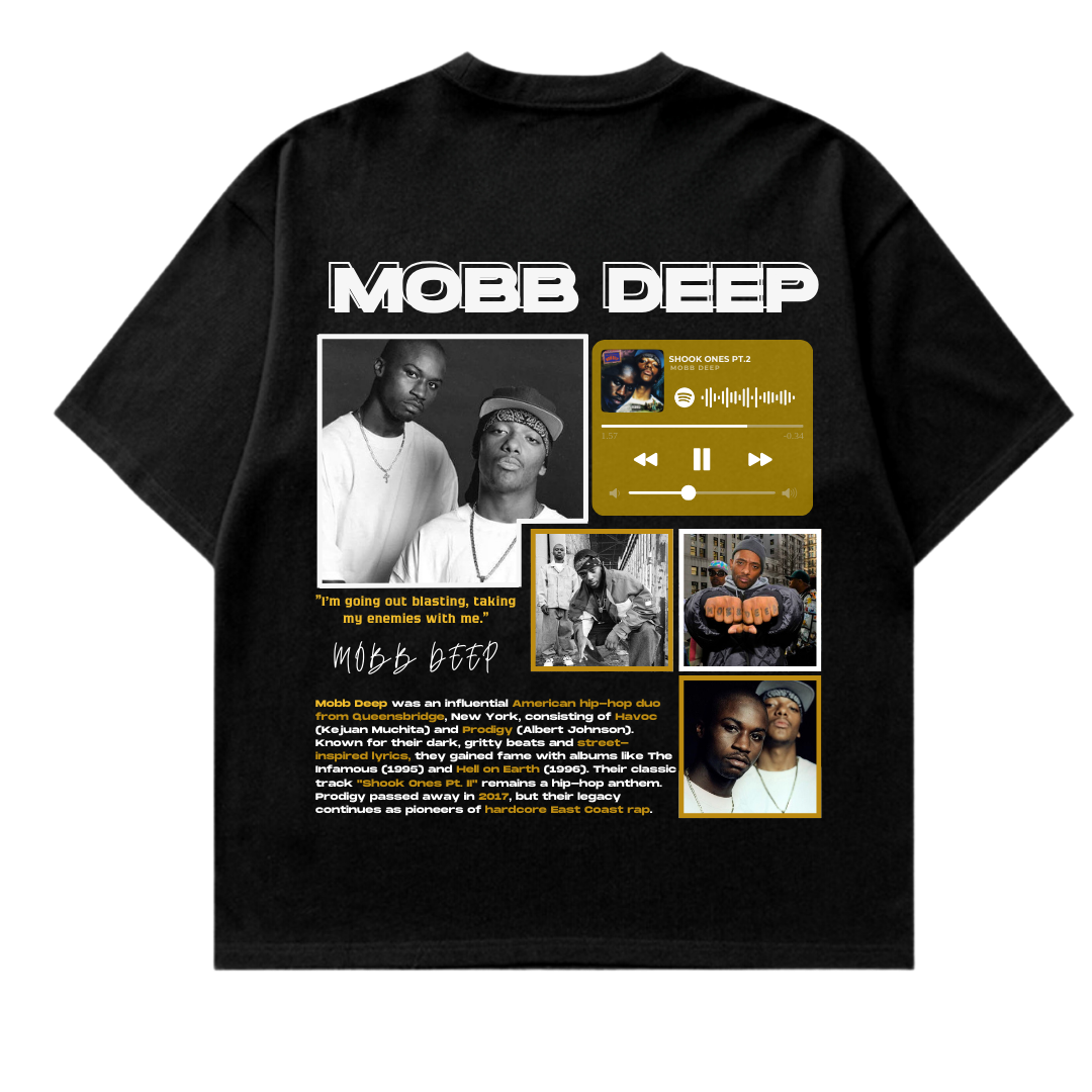 VISTELLA™ Kişiye Özel Oversize Mobb Deep T-shirt
