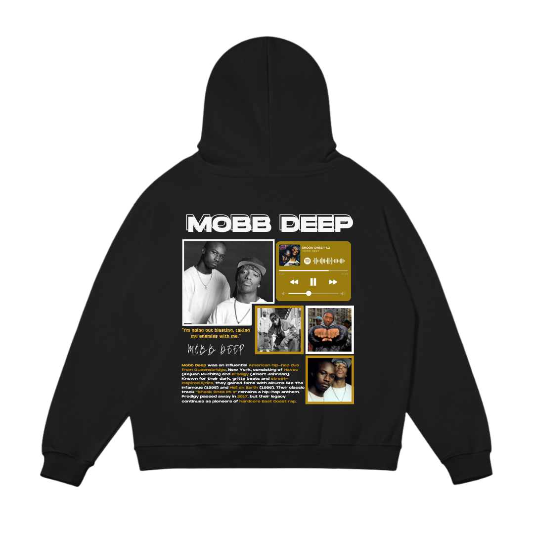 VISTELLA™ Kişiye Özel Oversize Mobb Deep Hoodie