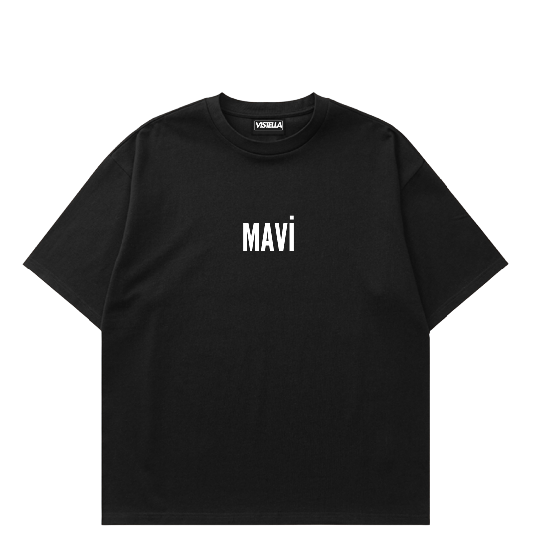 VISTELLA™ Kişiye Özel Oversize Mavi T-shirt