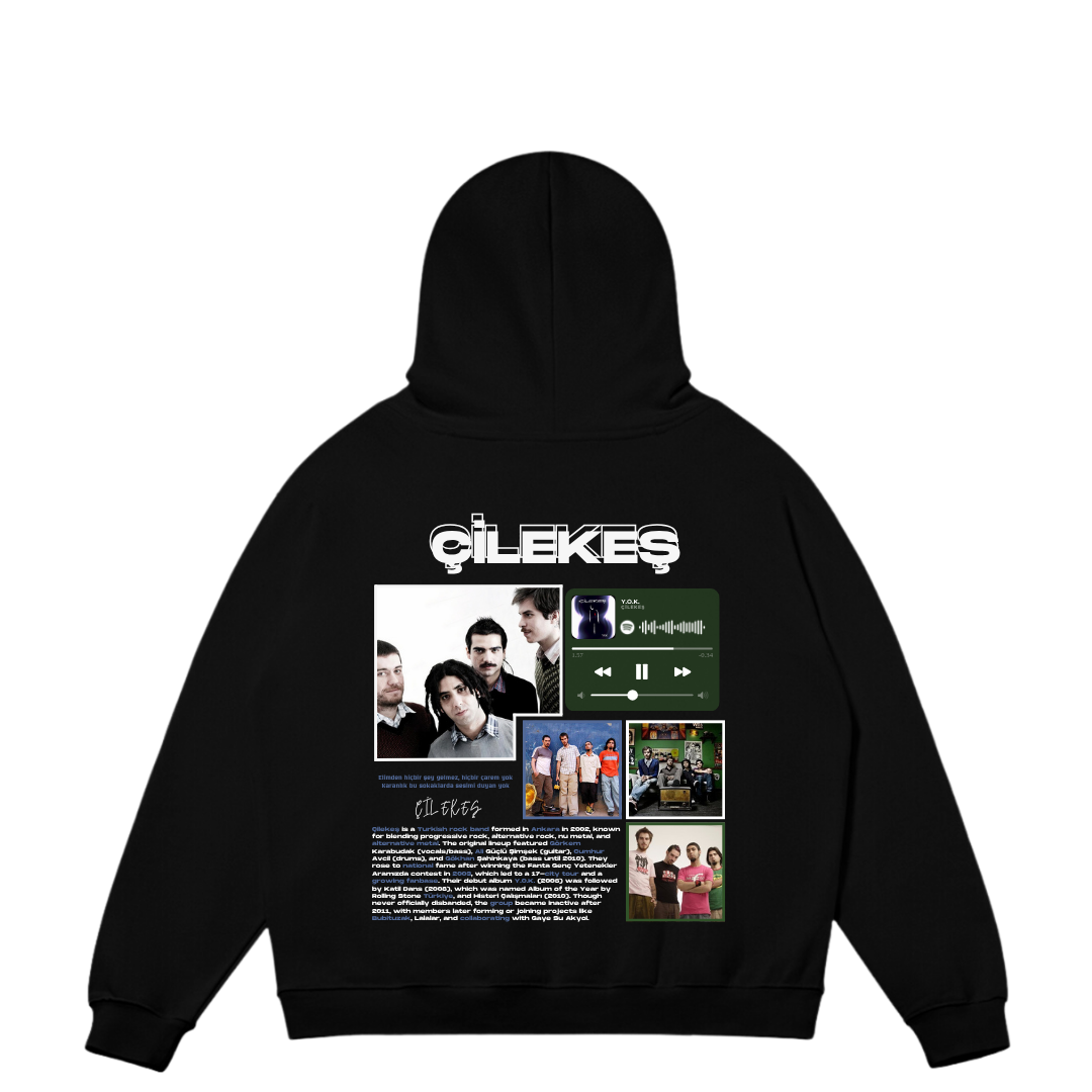 VISTELLA™ Kişiye Özel Oversize Çilekeş Hoodie