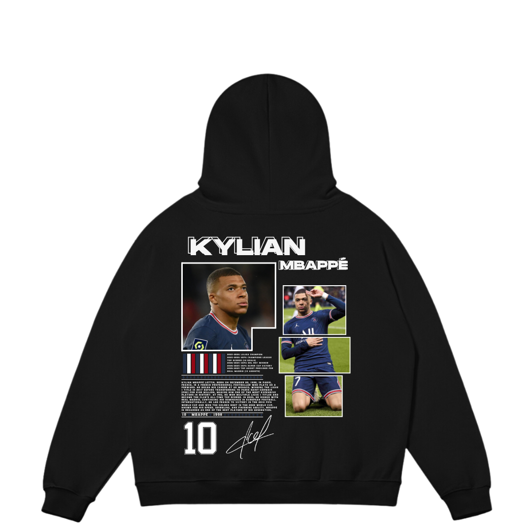 VISTELLA™ Kişiye Özel Oversize Kylian Mbappé  Hoodie