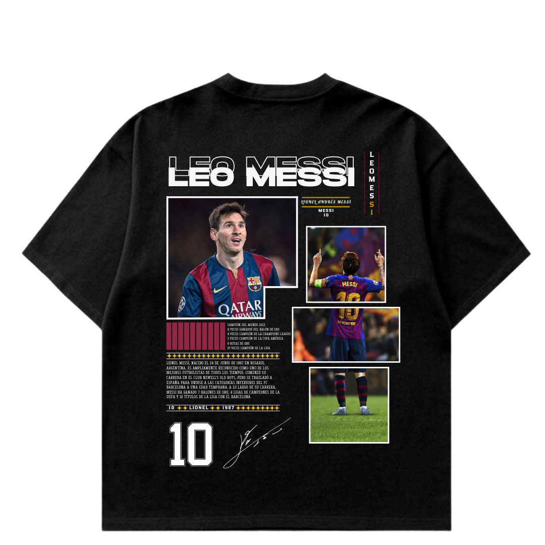 VISTELLA™ Kişiye Özel Oversize Messi T-shirt