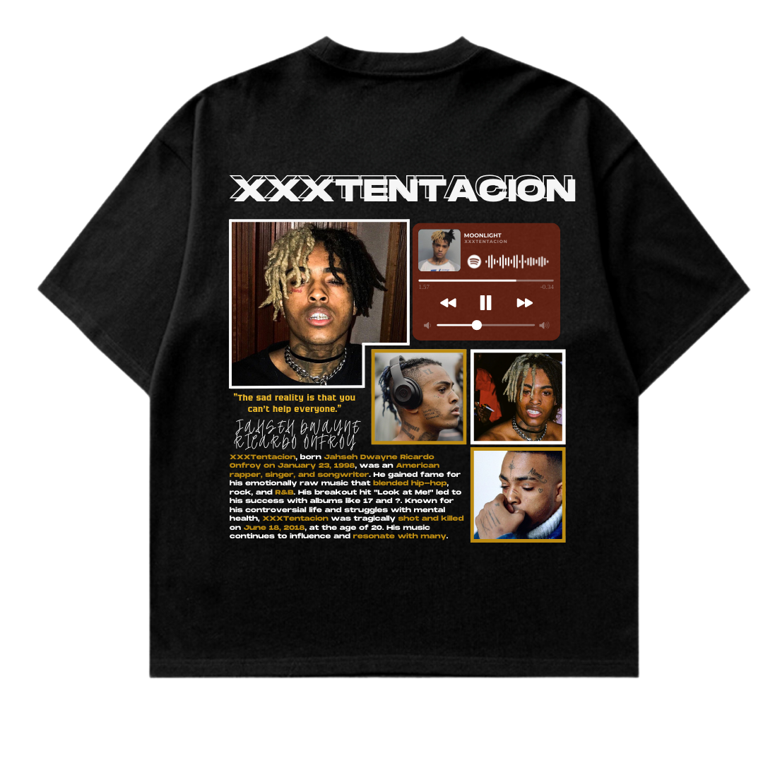 VISTELLA™ Kişiye Özel Oversize XXXTentacion T-shirt