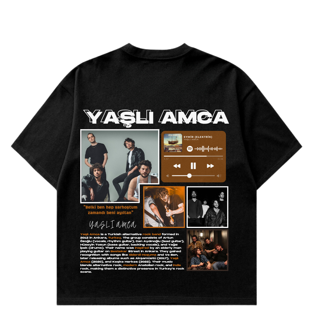 VISTELLA™ Kişiye Özel Oversize Yaşlı Amca T-shirt
