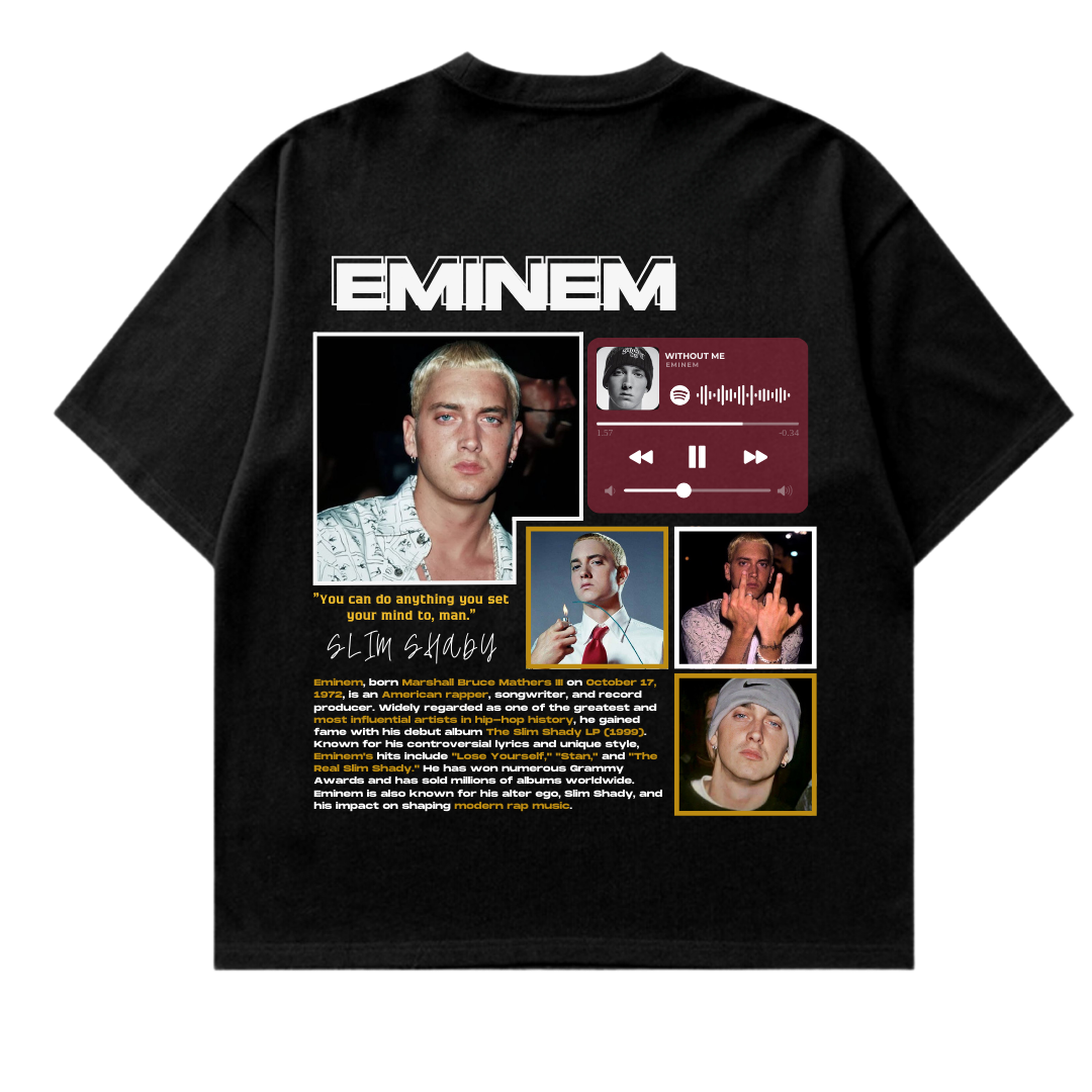 VISTELLA™ Kişiye Özel Oversize Eminem T-shirt