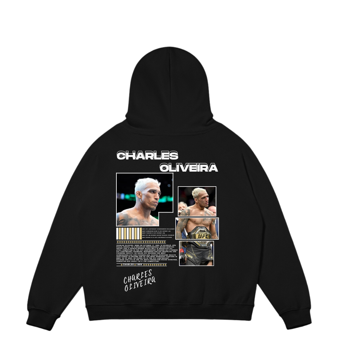 VISTELLA™ Kişiye Özel Oversize Charles Oliveira Hoodie
