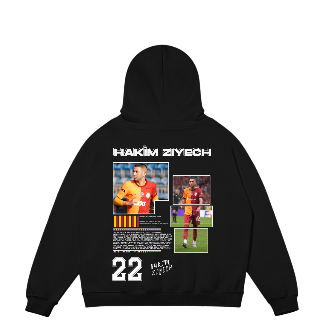 VISTELLA™ Kişiye Özel Oversize Hakim Ziyech Hoodie