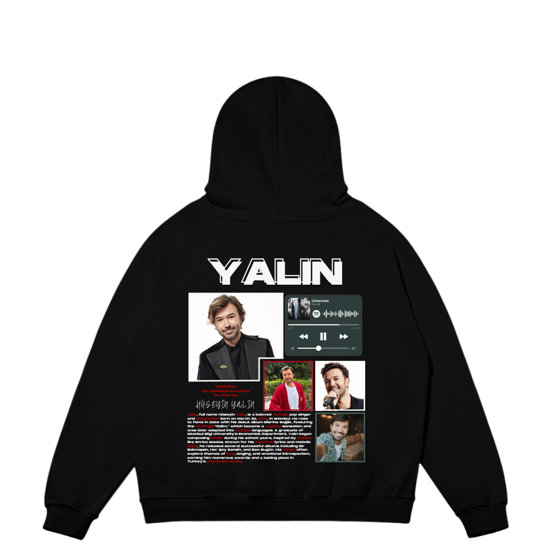 VISTELLA™ Kişiye Özel Oversize Yalın Hoodie