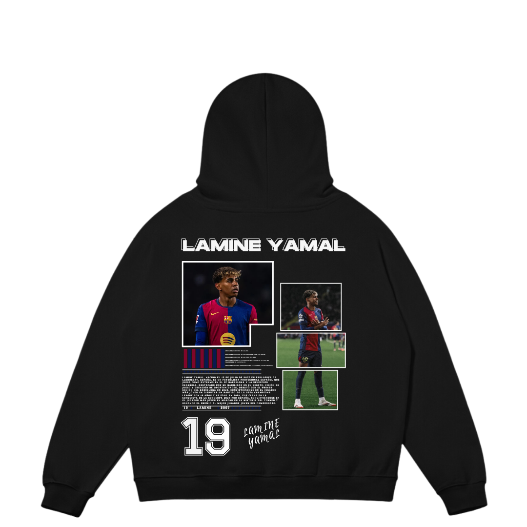 VISTELLA™ Kişiye Özel Oversize Lamine Yamal Hoodie