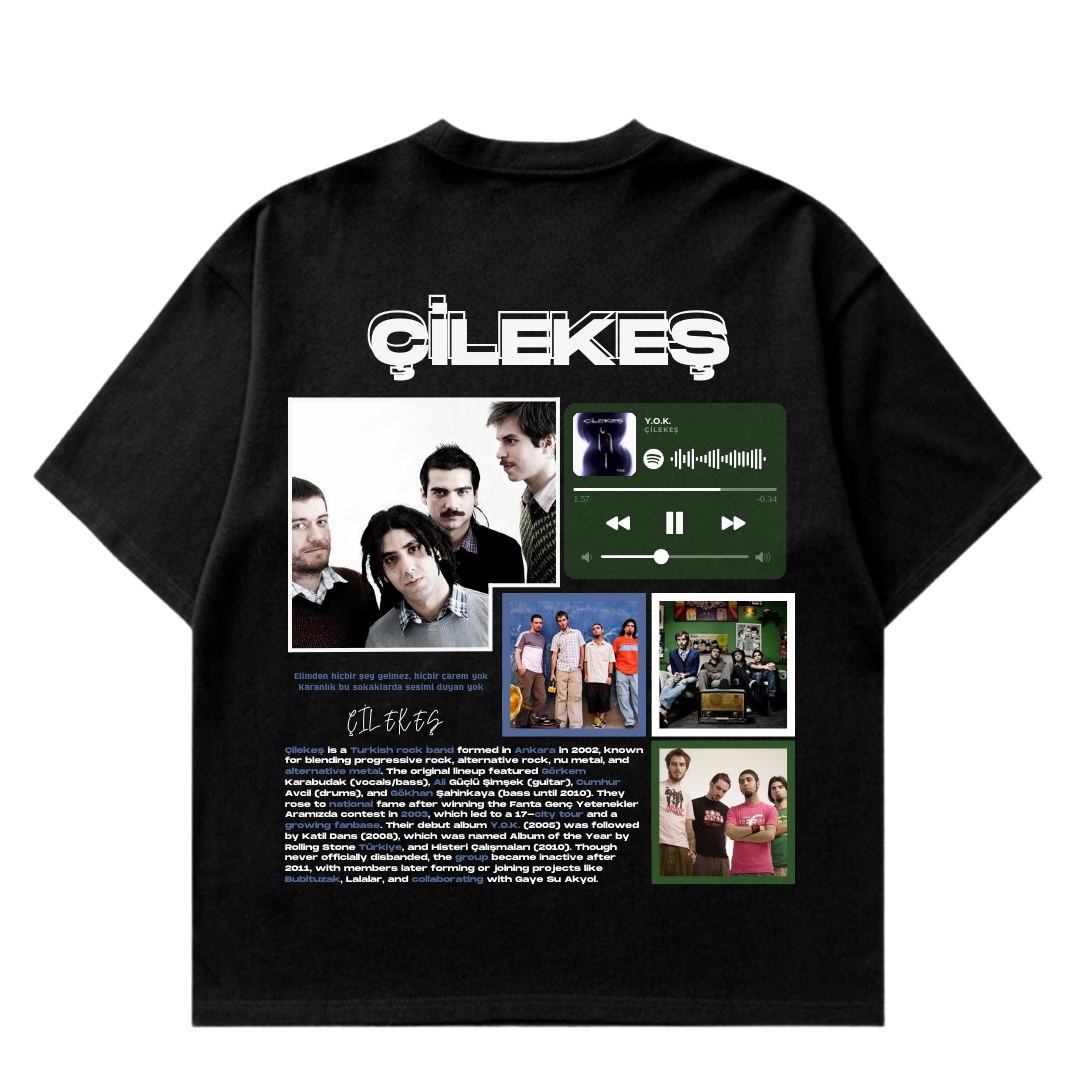 VISTELLA™ Kişiye Özel Oversize Çilekeş T-shirt