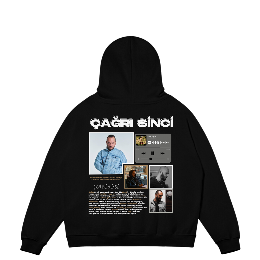 VISTELLA™ Kişiye Özel Oversize Çağrı Sinci Hoodie