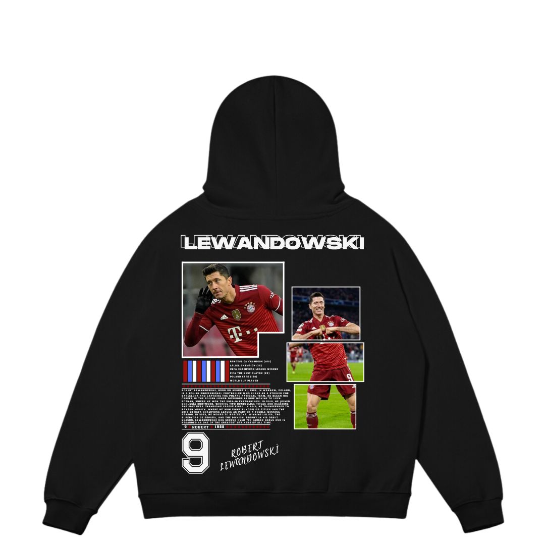 VISTELLA™ Kişiye Özel Oversize Lewandowski Hoodie